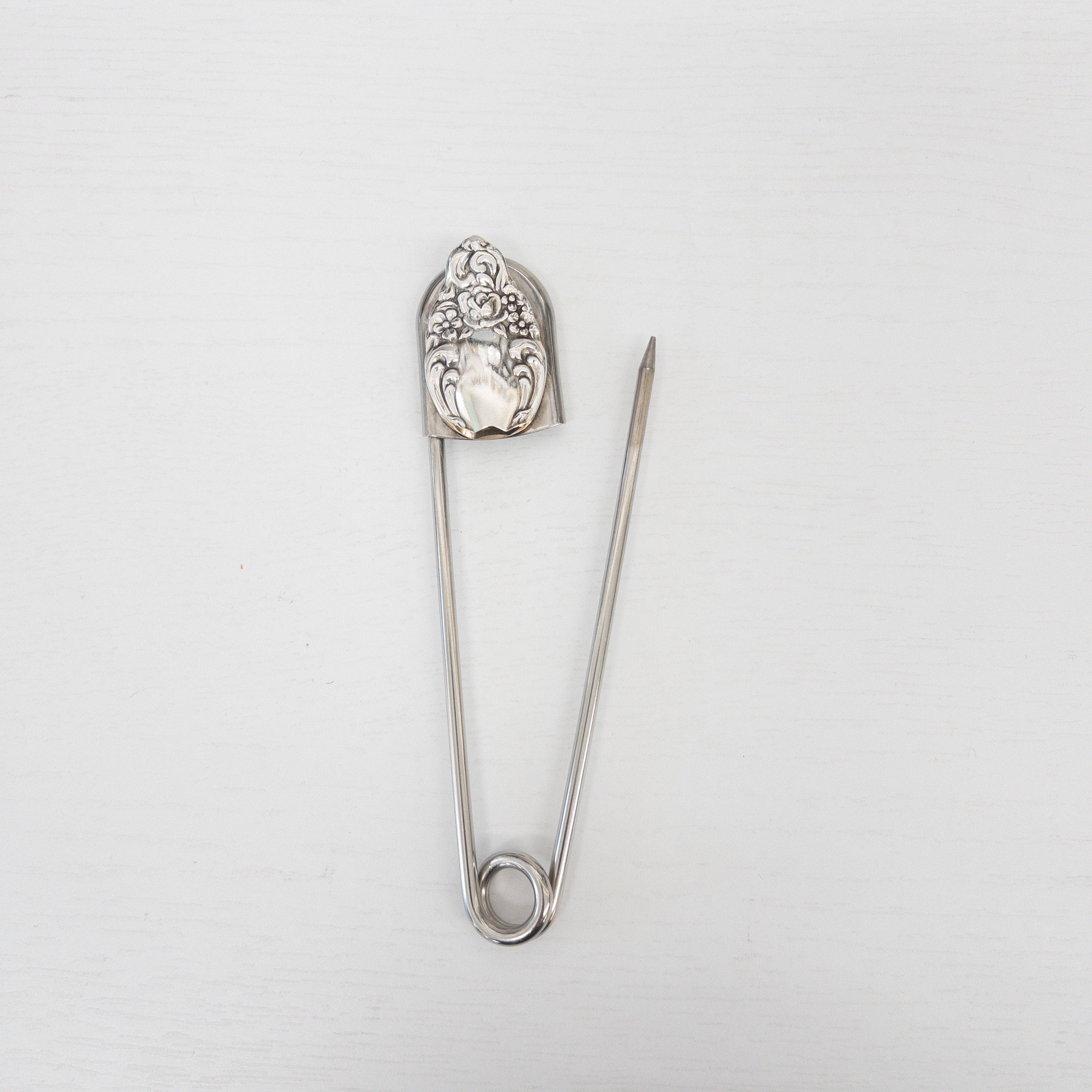Giant Safety Pin Keychain/Purse Clip | Girl Ran Away with the Spoon